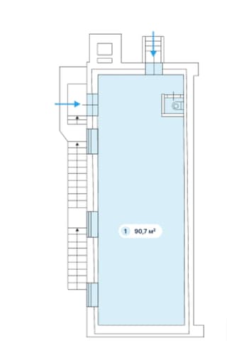 Аренда помещения свободного назначения 90,7 м², Большая Грузинская, 12, фото 3