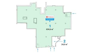 Продажа помещения свободного назначения 634,6 м², ул. Красная Пресня, 23кБс1, фото 5