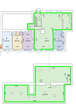 Аренда помещения свободного назначения 342,3 м², Дмитрия Ульянова, 24с1, фото 4