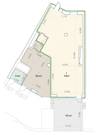 Аренда помещения свободного назначения 105 м², Весковский пер., 3, фото 5
