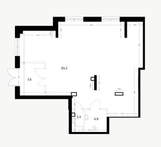 Продажа помещения свободного назначения 100,3 м², ул. Саларьевская, 10к2, фото 1