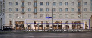 Аренда помещения свободного назначения 123,6 м², Ломоносовский просп., 11/70, фото 1