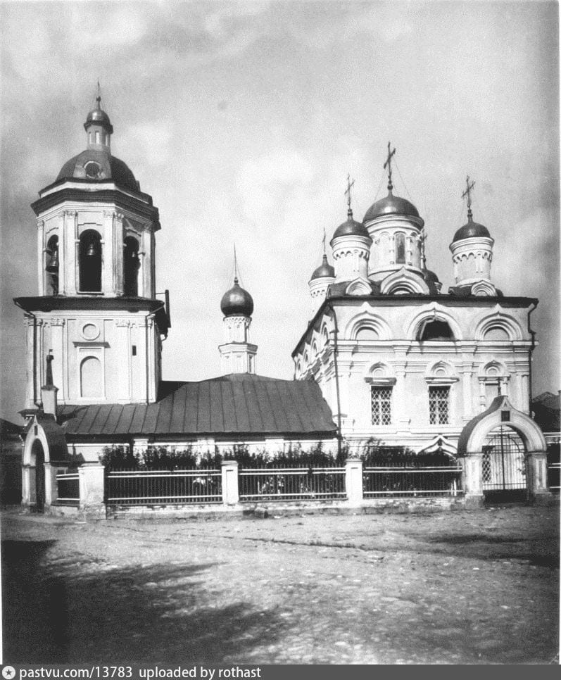 Церковь Иоанна Богослова на Бронной, давшая имя переулку. Альбомы Н. А. Найдёнова. 1881