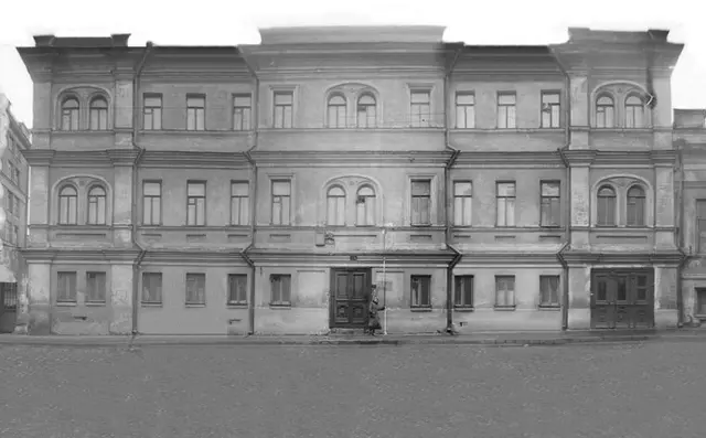 Большая Бронная, 25: трёхэтажный дом, ныне строение 3. Фонд ГлавАПУ, Музей архитектуры имени Щусева