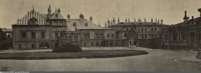 Палаты Юсуповых в Харитоньевском переулке. Журнал «Искры», 1912, № 30, репортаж «Немые свидетели пребывания французов в Москве»