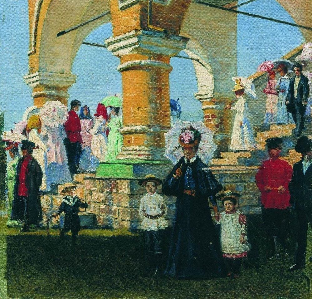 «Троицын день. Село Коломенское». Картина Василия Верещагина. 1875