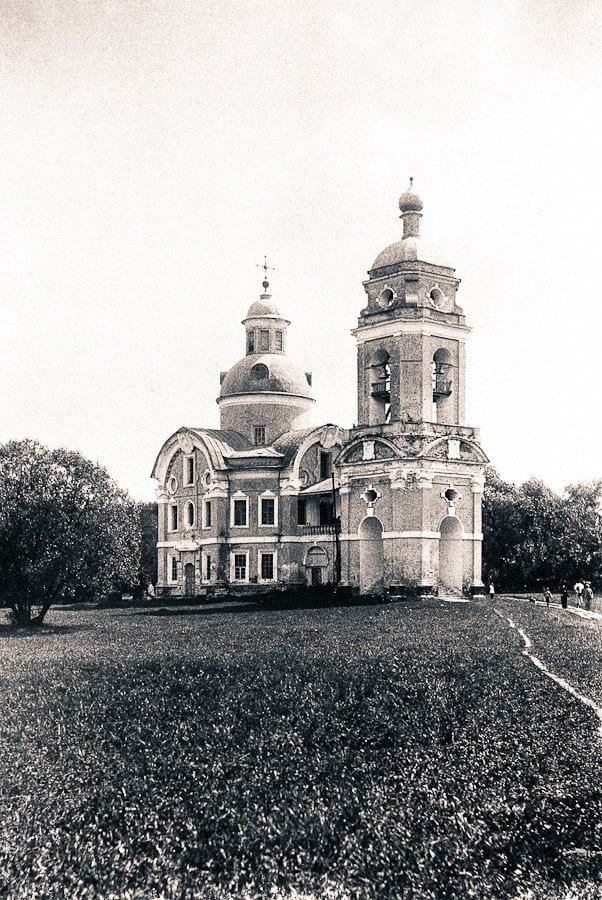 Никольская церковь в селе Троекурово. Автор снимка неизвестен. 1898