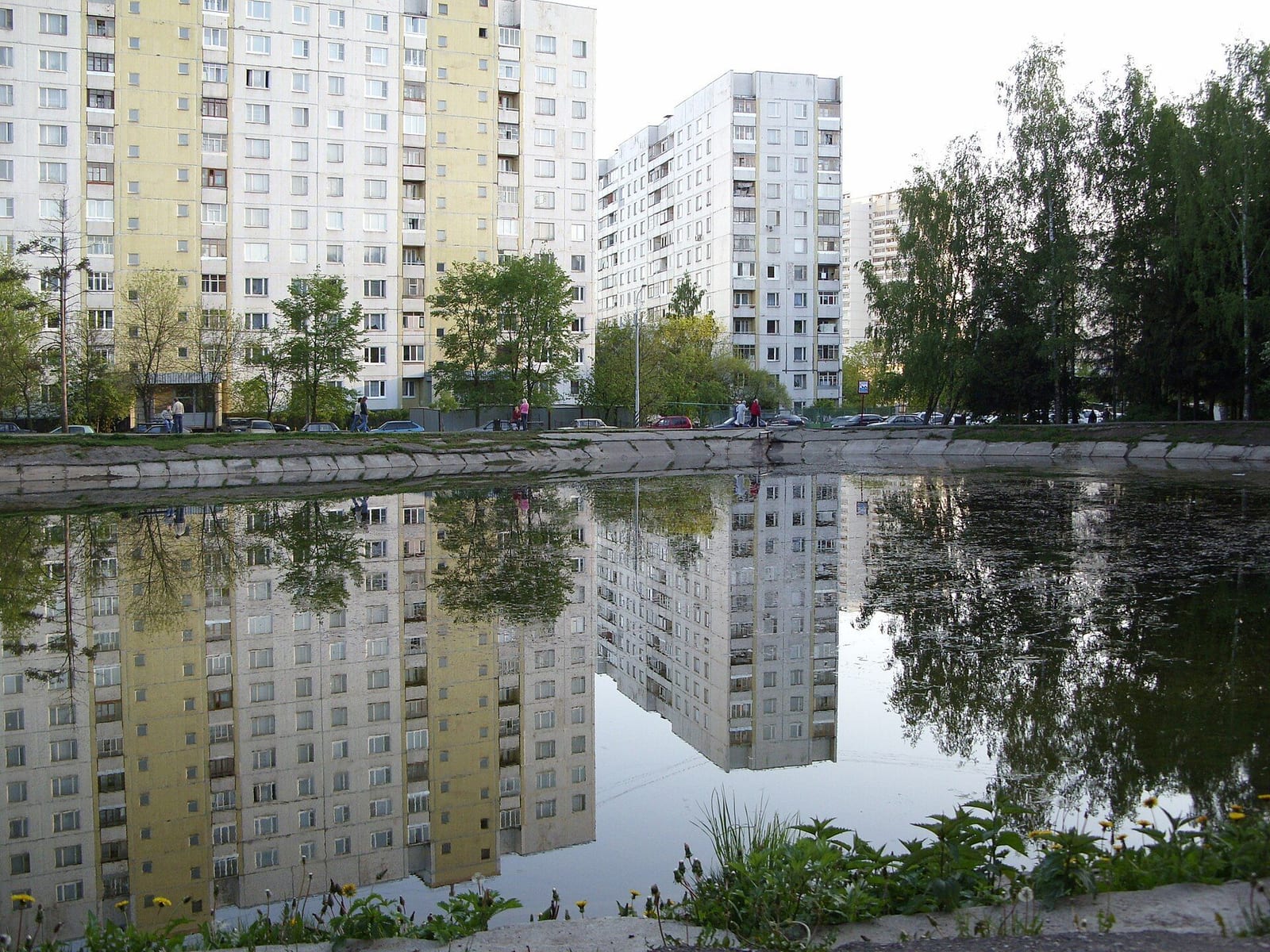 Дунькин пруд в 12-м микрорайоне, названный в память о жительницах Дунькиной деревни. май 2008